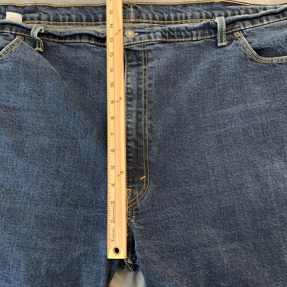 Levis 550 Jeans Mens 54x29 Blue Medium Wash Relaxed‎ Fit Tapered Leg Denim